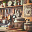 Ollas de diseño retro: estilo vintage en tu cocina.